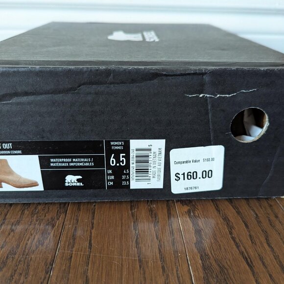 Sorel Women's Cate Cut Out Bootie Waterproof Ankle Boot Ash Brown 6.5 - Picture 9 of 9